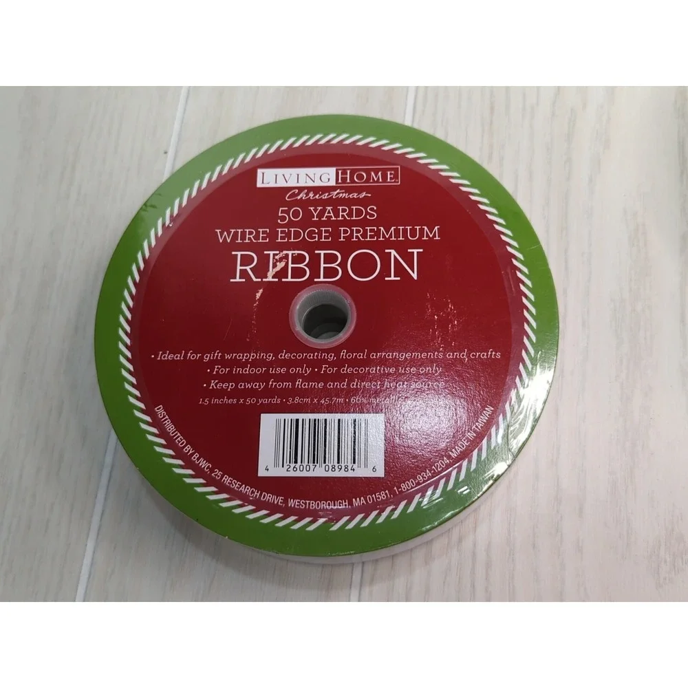 Living Home Christmas silver‎ wire edge 1.5